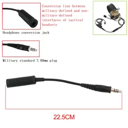 Accessories Tactical Headset Adapter U174 NATO/Military To Civilian Cable Adapter for Peltor Comtac/msa Sordin/tci Liberator