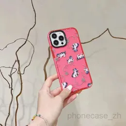 Casetify Cartoon Animal Flow Telefle Pose Desigenr dla iPhone'a 14 Plus 11 12 13 Pro Max Lady odporny na szok silikonowy miękki telefon komórkowy powłoka Colo