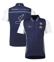 Camisetas masculinas F1 Racing Polo Camiseta T-shirt Fórmula 1 Camisetas curtas de mangas curtas Esporte de verão Tops Quick Tops Time de corrida Jersey PLUS TAMANHA T-SHIRT 44XK