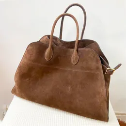 Górna uchwyt Row Margaux15 Tote Designer Bag for Woman Margaux 17 Real Luxurys torebka duża torba sklepowa męska skórzana