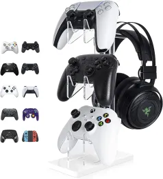 Универсальный держатель контроллера 3layer и держатель для наушников, игровые аксессуары, черный, белый, прозрачный, PS5, PS4, хранение