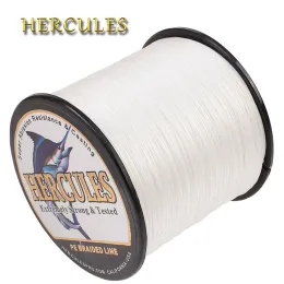 Accessories Hercules Fishing Cord for Multifilament Fishing Lines 8 Wire Braided Russia Lake 10300lb White 100m2000m Pe Pesca Tools