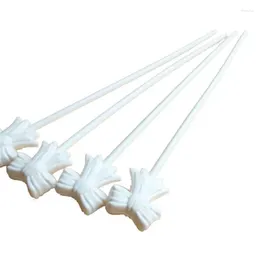 Party Decoration 10 PCS Automatisk ballong TowBar White Bow-Knot Self-Explosive Ball Tow Bar med snäppklipp