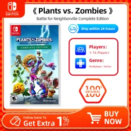 Fırsatlar Plants vs Zombies: Battle for Commomanville Tam Baskı Nintendo Switch Oyunu% 100 Orijinal Fiziksel Oyun Kartı Fırsatlar