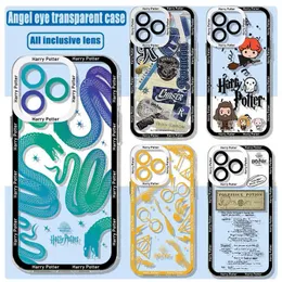 휴대폰 범퍼 만화 P-Potters Samsung S24 S23 S22 S21 S20 S10 FE Note20 Note10 Plus Ultra Lite 5G Soft TPU H-Harries Cover Y240423