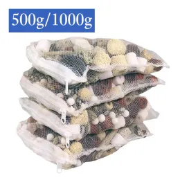 Purificadores 500g/1000g Mídia de filtro aquário ativado Ringos de cerâmica de carbono BIO BOLA água limpa com saco de rede de filtro