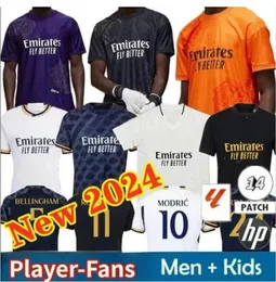 2024 Bellingham Vini Jr Soccer Jerseys Modric Mbappe Real Madrids Joselu Courahim Brahim Kroos 24 25 футбольная рубашка Camiseta de Futbol Мужчина Фана