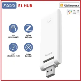 Kontrola NOWA AQARA E1 Hub Zigbee 3.0 USB Smart Gateway Aqara Hub Wireless Zigbee Connect Remote dla Mijia Mi Home Apple Homekit Control