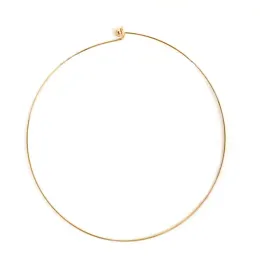 Halsband 1pc 304 rostfritt stål diy krage choker halsband guld färg runda med avtagbar kuländkåpa handgjorda kvinnor halsbandsmycken