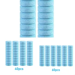 Nuovi tavolette per vetrine per finestre Nuove compresse Effervescent Tablets Accessori per la pulizia della toilette in vetro di vetro solido 20/40/60pcs