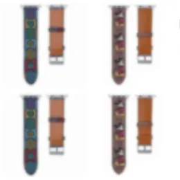 Letter Fashion Pattern Leather Strap for Apple Watch Band Series 6 5 4 3 2 40mm 44mm 38mm 42mm Bracelet Designer Watchbands 0mm mm 8mm mm bands