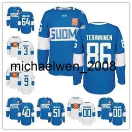 KOB WENG FINLAND 2016 Copa do Mundo de Hóquei WCH Jerseys 6xl Men Lady Youth Mikko Koivu Teuvo teravainen olli maatta 40 tuukka rask pekka rinne granlund