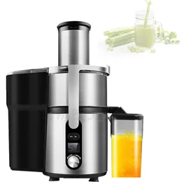 Stort fodertråg som tuggar juicer självmatande kallpress juicer med motor för enkel rengöring