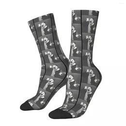 Meias masculinas Retro Art The Clown Terrificer Horror Films Unissex Street Style Style Padrão Impressão Funny Crew Sock Gift