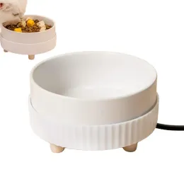 Feeding Heated Water Bowl USB Rechargeable dog food container Thermal cat Drinking Bowl Pet Water Dispenser indoor pet supplies