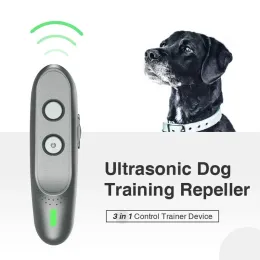 Yakalar evcil köpek ultrason kovucu güvenli eğitim ekipmanı el kontrol eğitmeni cihazı anti havlama durdurma kabuğu kovucu% 100 orijinal