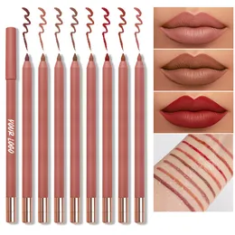 Liner di labbra cremose all'ingrosso personalizzato Private Private Retrattile Retrattile Lipliner impermeabile Rosa Marrone nudo