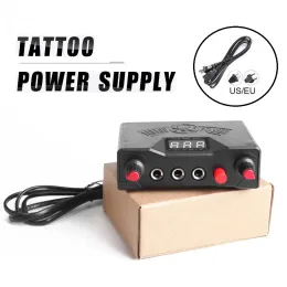 Machine Mini Tattoo Power Supply مع محول مصدر آلة الوشم المهنية للوشم المدفأة الدوارة للبطانة والتظليل