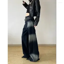 Women's Jeans Baggy Vintage Korean Oversize High Waist Cowboy Pants Harajuku Denim Trouser 00s Y2k 2000s Grunge Aesthetic Cloth