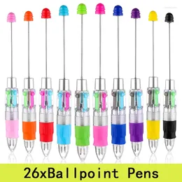 Penne multicolore 26ps Multicolore perline kit a 4-color perline 4 in 1 a sfera a gratraggio colorato