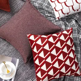 Travesseiro inyahome jacquard geométrico capas quadradas fronhas decorativas para sala de estar