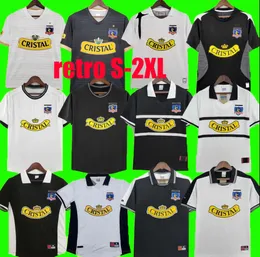 Colo Colo Retro Soccer Jerseys 1996-2011, camiseta em casa e fora, Zamorano Gomez Neira Munoz Rojas Camisas de Futebol Vintage