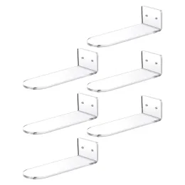 Racks Kleiderbügel Plastik Display Ständer Aufbewahrungsregal Clear Shoes Accessoires Float Shelf Shop Supply Acryl schweben