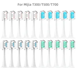 Cabeças 20pcs Sonic Electric Toothbrush Head T300 T500 T700 Cabeça de escova de dentes de reposição universal Adequado para Xiaomi/Mijia Series