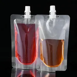Bottiglie d'acqua da 250 ml di bevanda in plastica in plastica sacchetto per imbarcazione per cucciolo per succo di latte bevanda da caffè da prelievo liquido drop consegna