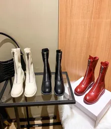 Самый идеальный дизайн Fashion Front Front Short Boots Sexy Collocation с 45 см. Белый черный красный красный ботинок SIZ2820998