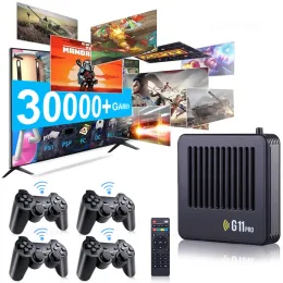 Konsolen G11 Pro Videospiel Konsole tragbare 2.4G 128G in 40000 Retro TV Games Stick Wireless Game Player 4K Support HD TV Output