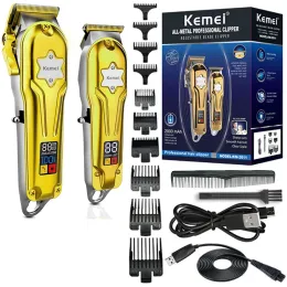 Clippers Kemei 2011 Capelli Professional Potente Provelsing Combo Kit Kit Electric Hair Taching Machine Metal Housi
