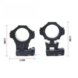 Acessórios 2pcs Tactical Ajustável levantamento de 25/30 mm Diâmetro universal 11 mm/20mm prego duplo de altura e baixo suporte de elevação