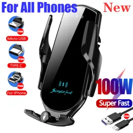 充電器2023 New 50W New Intelligent Fast Car Wireless Charger with Stand、iPhone 15、14、13、Samsung、Huawei、Xiaomiに適しています