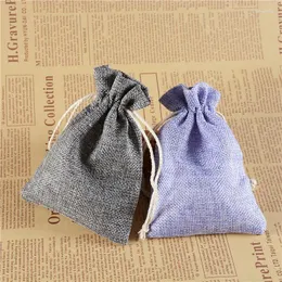 Drawstring 15 20cm Festival Gift Bags Linen Favour Home Sundry Kids Toy Storage Bag Bundle Pockets