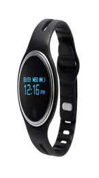 E07 Akıllı İzle Bluetooth 40 OLED GPS Spor Pedometre Fitness Tracker Android IOS İSTEME İÇİN SAYAHA KAPALI BRASELET PK F5669446