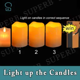 Candles Superb escape room prop light up candles prop light up candles with wireless candle in order light candles same time to unlock