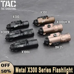 Lichter Surefir Metal x300 x300U x300UHB x300V XH35 Taktische Taschenlampe LED -Blitzlicht für 20 -mm -Rail Airsoft Weapon Pistol Accessoire