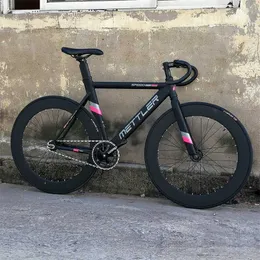 Bisiklet Mettler Sabit Dişli Bisiklet Alüminyum Alaşım Çerçevesi 700C Tekerlek Seti Flip-Flop Hub Fixie Bisiklet Parçaları Özelleştirilebilir Y240423