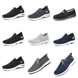 Gai Men Summer Running Shoes Sneakers Breathable e confortável Black Mesh Men Shoes Treinando Sapatos EUR39-44