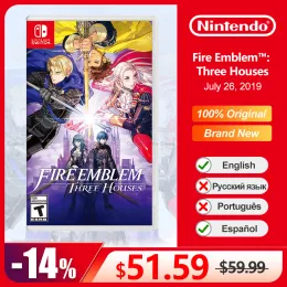 Affärer Fire Emblem Three Houses Nintendo Switch Game -erbjudanden 100% officiellt original Fysiskt spelkort RPG -genre för Switch OLED Lite