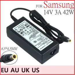 Laddare AC/DC -adapter 14V 3A Strömförsörjningsladdare för Samsung Syncmaster S24D390HL S27D390H LED LCD Monitor + AC -nätsladd