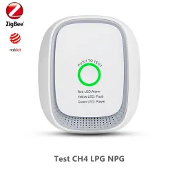 Intercomo Heiman Zigbee3.0 Detector de gás CH4 LPG combustível que trabalha com Smartthing, Ziptao, Conbee Zigbee Gateway