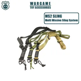 Tillbehör Taktiska tillbehör Gear MS2 Multi Mission Sling Twopoint Sling för AEG Airsoft GBB Weapon Hunting Gun M4 AR AR15 AK