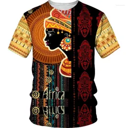رجال القمصان الإفريقية الصيف o الرقبة الأكمام قصيرة الأكمام بالإضافة إلى حجم عرض عارضة الرجل أعلى طراز خمر 3D ملابس داشكي المطبوعة