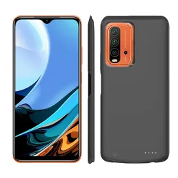 Xiaomi Redmi 9Tバッテリー充電器ケースSILMシリコン衝撃プルーフポータブル充電器パワーバンク外部バッテリー充電カバーのバドミントン