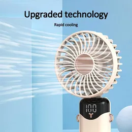 الأجهزة الأخرى المحمولة Mini Fan Electric Electric Handheld Camping Fan USB شحن مروحة سقف الرقبة مناسبة لعشاق Ventilador عالية السرعة في مهاجع الطلاب J2404