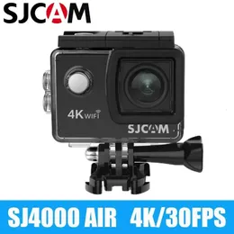 Sam SJ4000 Air Action Camera 4K 30PFS 1080p 4x Zoom 24g WiFi Sports Video Cameras Motorcycle Bicycle Helmet Cam 240407