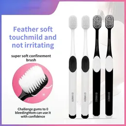 2PC Hygiene Care Ultra-Fine Lool Eco-Friendly Travel dentes escova de fibra de fibra de fibra de dentes escova de dentes macia escova de dentes
