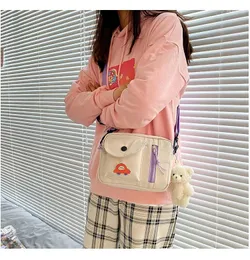 Stumi a tracolla Versione coreana di Ulzzang College Fresh e facile da usare Studenti per il tempo libero Satchel Satchel Sister soft Sicke